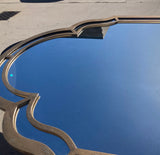 Hand-crafted Large Cast Iron Floor Mirror 6ft 8