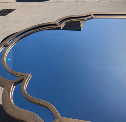Large Forged Bronze Iron Arched Mirror 6ft 8 Spanish Moorish Colonial style — Mexico