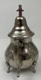 Vintage Moroccan Metal Silver Plated Tea Pot
