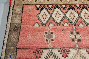 Moroccan Vintage Hand-Woven Boujad Berber Rug, circa 1960