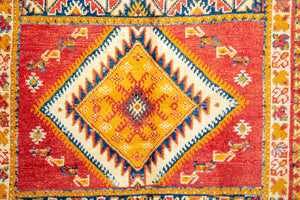 Moroccan Vintage Boujad Berber Rug 1960s