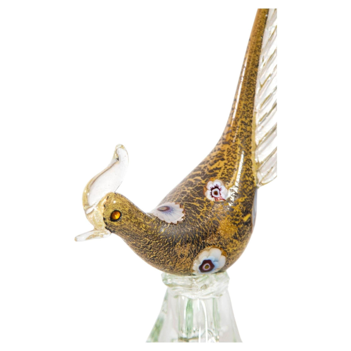 Italian Murano Art Glass Pheasant Bird Sculpture 1960s — additional view 14