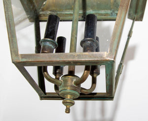 Verdigris Copper Brass Hanging Hall Lantern