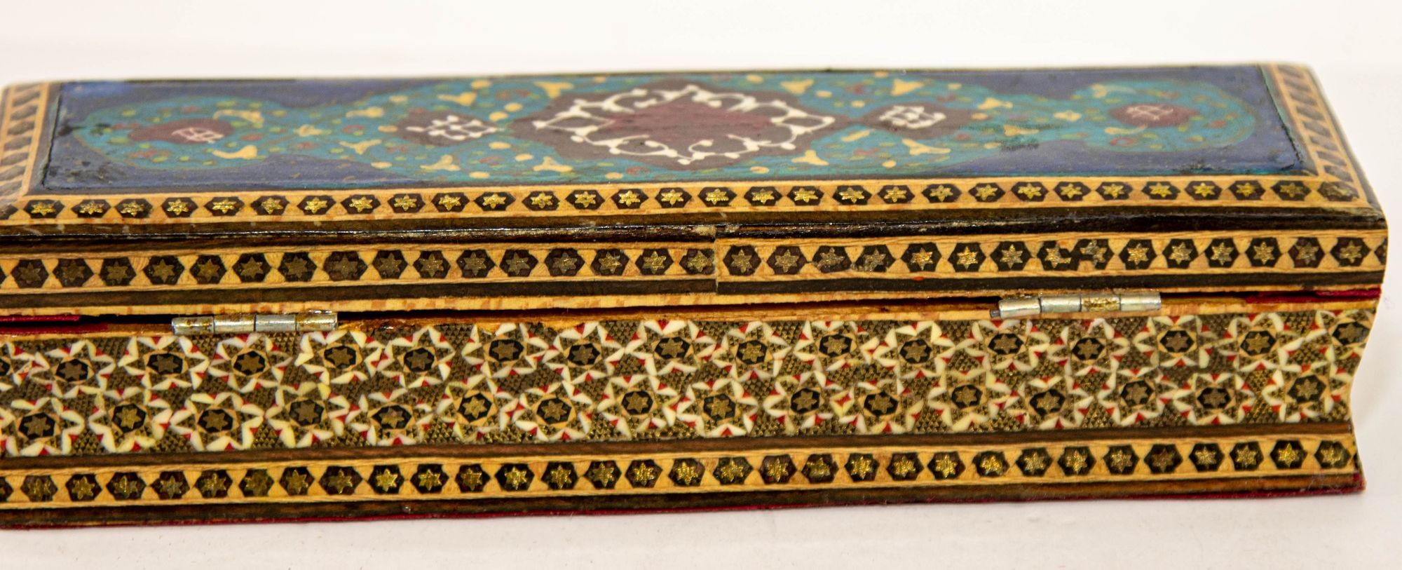 Micro Mosaic Moorish Inlaid Jewelry Pen Box