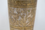 Antique Metal Engraved Mughal Beaker or Vase from India 1940s