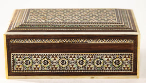 1940s Mother of Pearl Inlaid Decorative Middle Eastern Islamic Box
