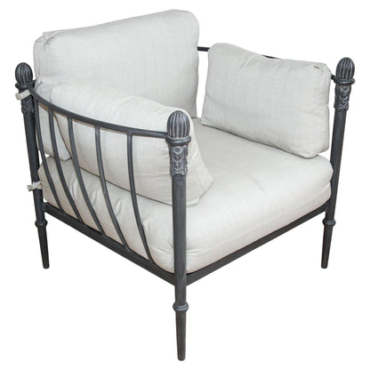 Michael Taylor Style Montecito Bronze Aluminum Lounge Chair & Ottoman, 1980s — detail view 14