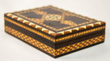 Moorish Spain Inlaid Marquetry Mosaic Box 1950's