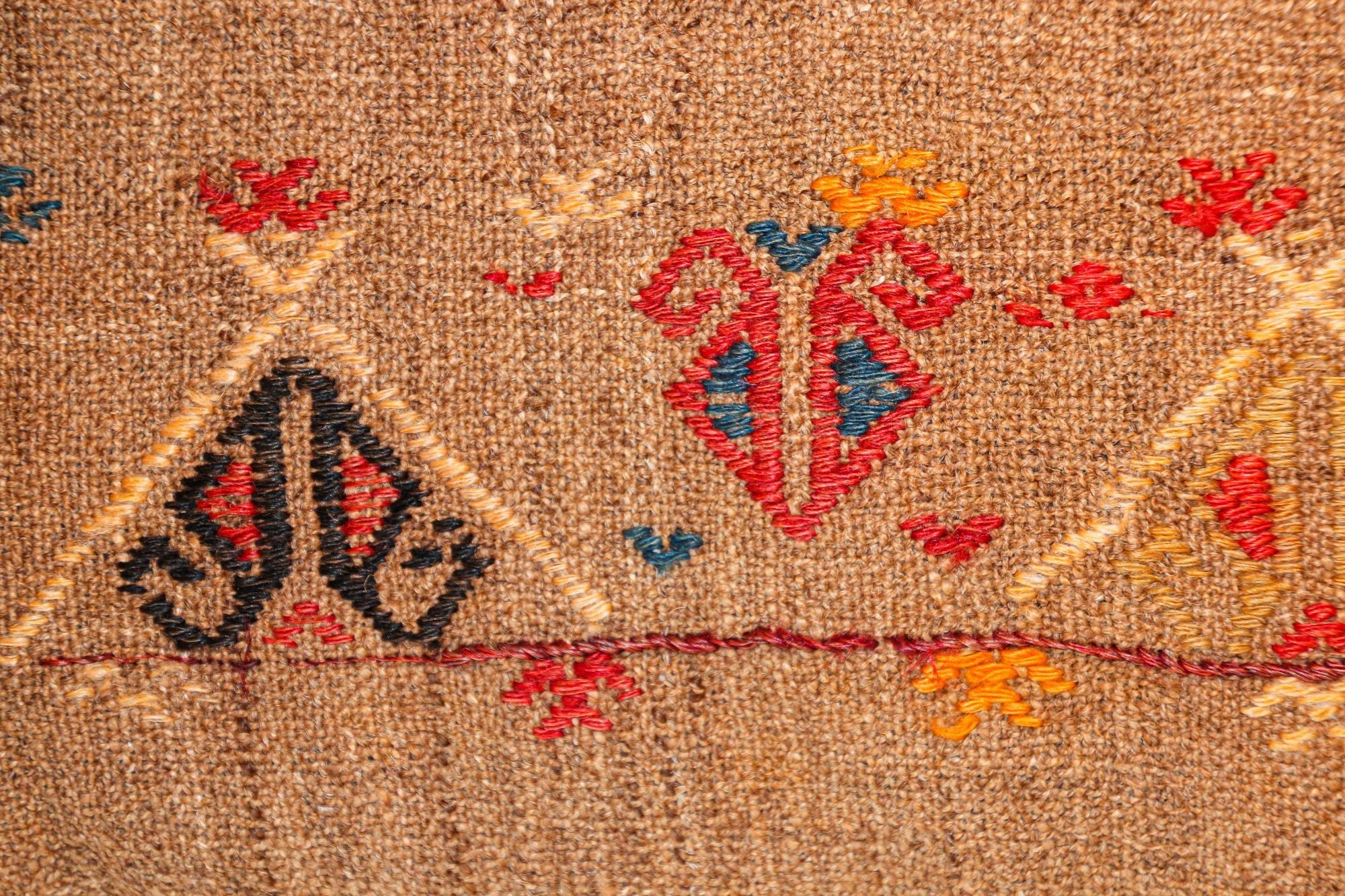 Vintage Moroccan Berber Pillow Hand-woven Rug Pillow