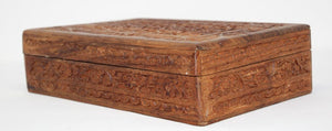 Anglo Raj Hand Carved Wooden Decorative Jewelry Box