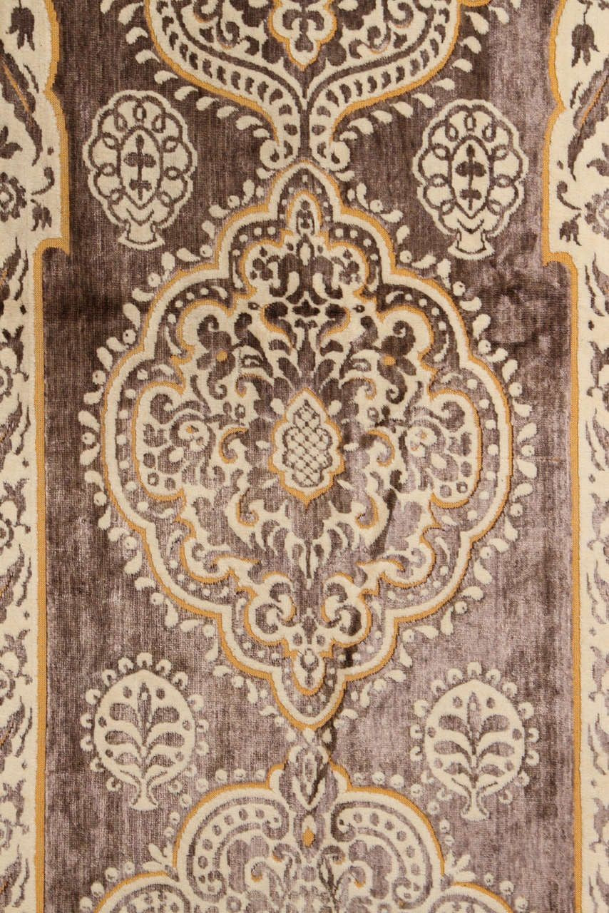 Antique Moroccan Moorish Silk Textile Tapestry Wall Hanging Hiti 19th C.