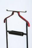 Jacques Adnet Valet Leather Wrapped with Original Tartan Plaid