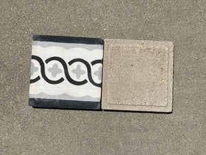 Moroccan Encaustic Cement Tile Sample with Modern Design