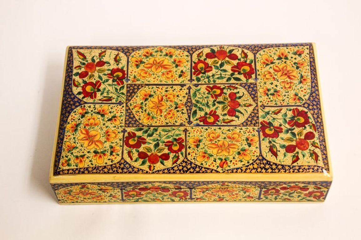 Hand Painted Rajasthani Lacquer Decorative Box