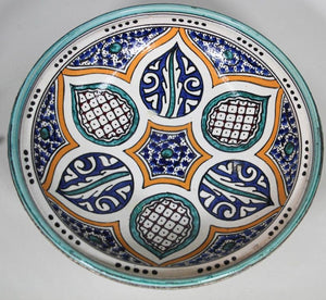 Moroccan Ceramic Tajine from Fez