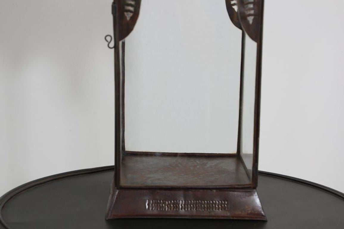 Moroccan Lantern in Metal and Clear Glass