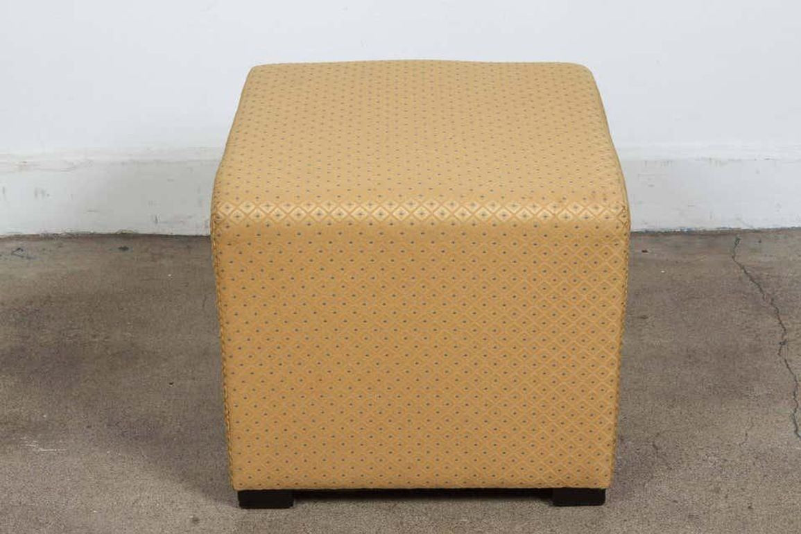 Cube Upholstered Stool Moroccan Ottoman Poufs