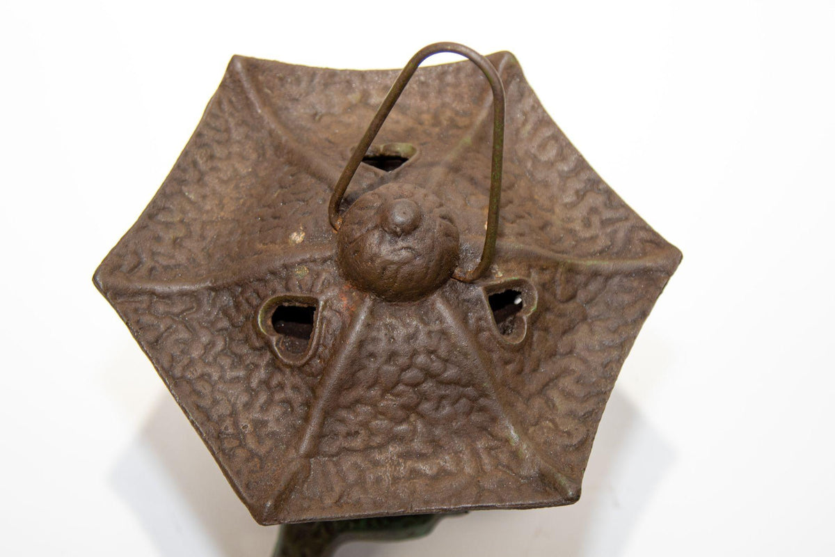 1940s Japanese Iron Pagoda Candle Lantern, Hand-Crafted Japonisme — Japan
