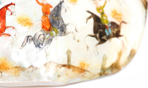 Middle Eastern Miniature Painting on Shell