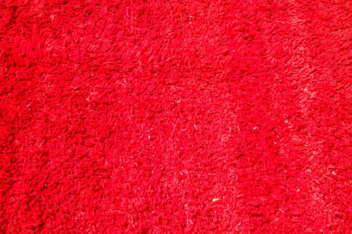Vintage Moroccan Berber Rug by Weaver Tribes, Red Ethnic Design, 1960s