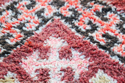 1960s Vintage Moroccan Berber Rug by Berber Tribes, Hand-Woven Wool