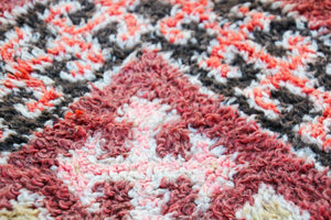 1960s Moroccan Berber Rug Pink Vintage Rehmana Marrakech Carpet
