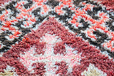 1960s Moroccan Berber Rug Pink Vintage Rehmana Marrakech Carpet