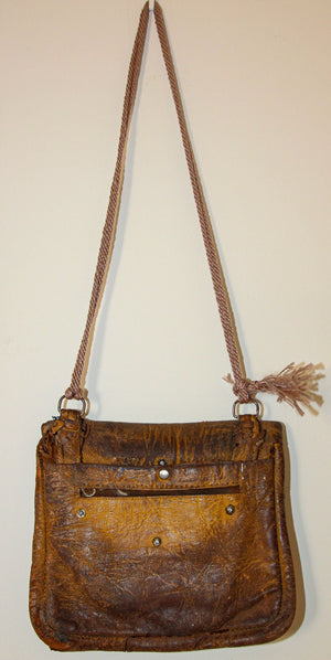 Vintage Moroccan Messenger Leather Bag
