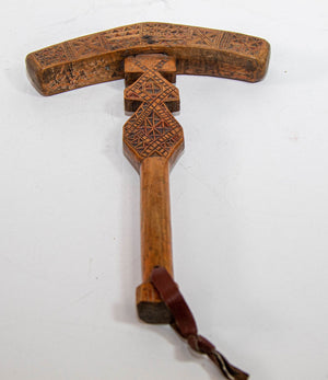 Moroccan Berber Wooden Sugar Hammer Marteau a Sucre Deggaga
