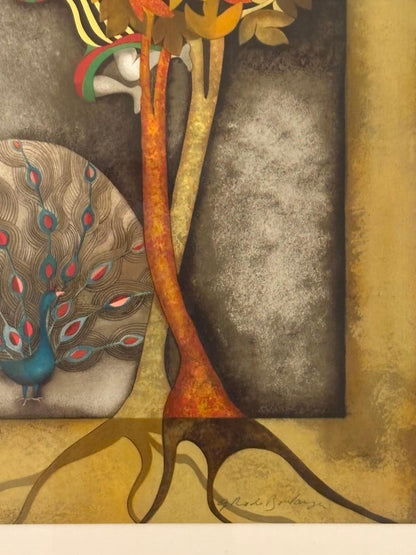 Graciela Rodo Boulanger Peacock For Sophie Signed and Numbered Lithograph 1979 — additional view 8