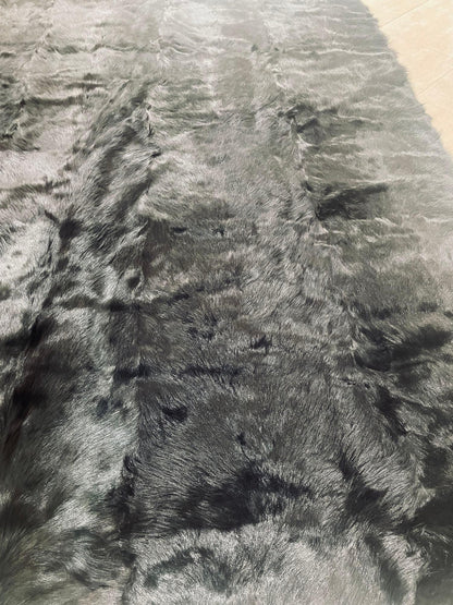 Minotti Alps Rug, Black Sheepskin, Hand-Crafted, Modern Design, Italy – view 6