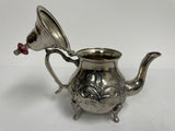 Vintage Moroccan Metal Silver Plated Tea Pot