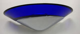 Postmodern Italian Cobalt Blue Murano Glass & Chrome Wall Sconce, 1980s 1 of 7
