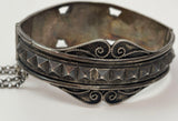 Antique Moorish North African Silver Cuff Bracelet