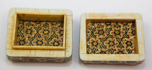 Handmade Vintage Wooden Khatam Indo Persian Box