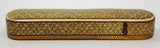 Antique Handmade Khatam Wooden Pen Box