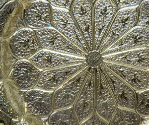 Moroccan Brass Tray Moorish Islamic Metalwork 13 inches Diameter