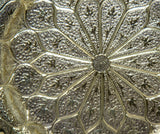 Moroccan Brass Tray Moorish Islamic Metalwork 13 inches Diameter