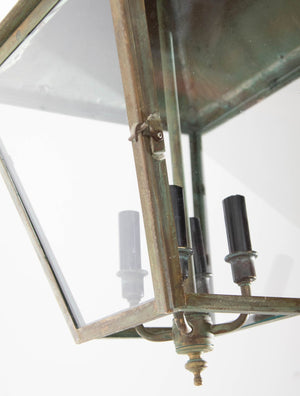 Verdigris Copper Brass Hanging Hall Lantern