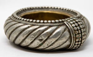 Antique Ethnic North African Moroccan Silver Anklet Ashtray Catchall Dish