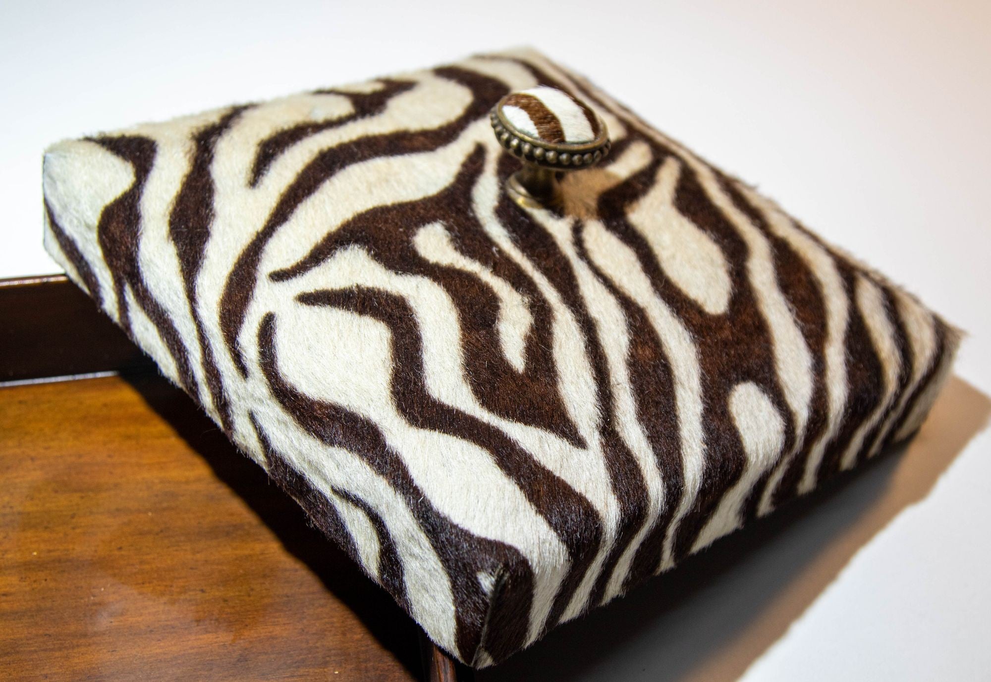 Maitland Smith PostModern Zebra Hide Box 1980's