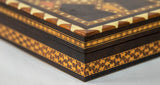 Moorish Spain Inlaid Marquetry Mosaic Box 1950's