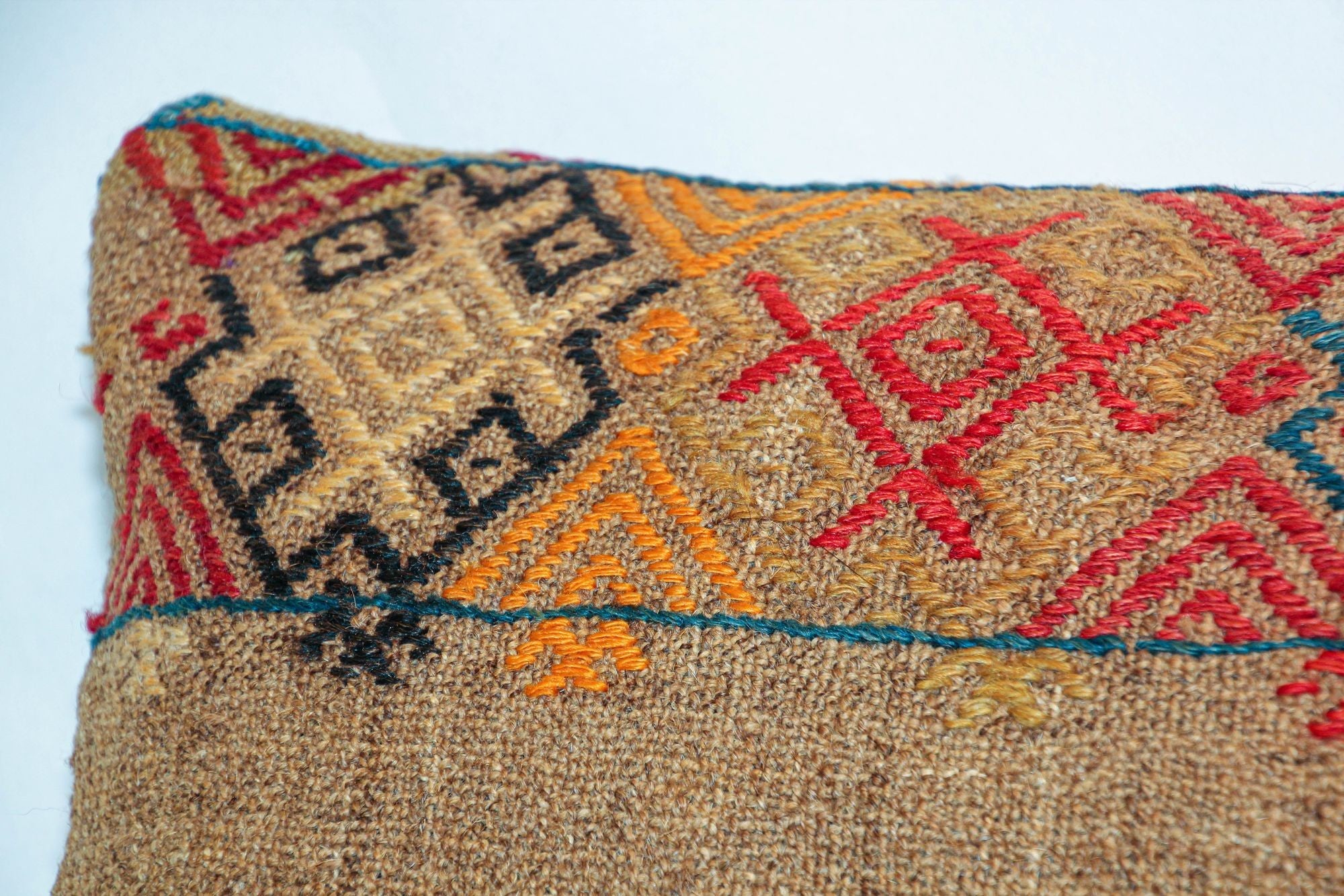 Vintage Moroccan Berber Pillow Hand-woven Rug Pillow