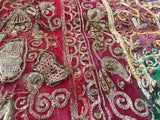 Large Mughal-Style Embroidered Silk Textile, Rajasthan, India, circa 1950