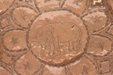 Hanging Round Copper Asian Metal Bowl