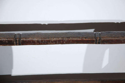 Antique Indian Tribal Carved-Wood Infant Cradle with Woven Bed, circa 1900 — additional view 8