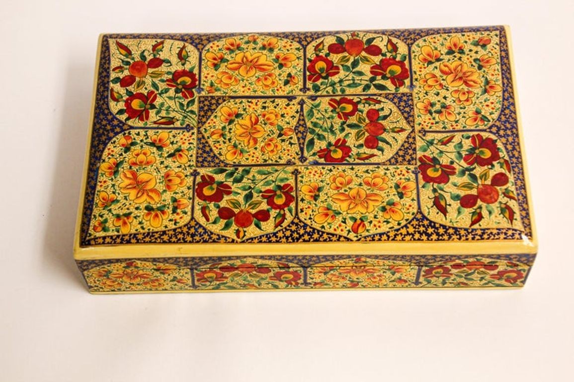 Hand Painted Rajasthani Lacquer Decorative Box
