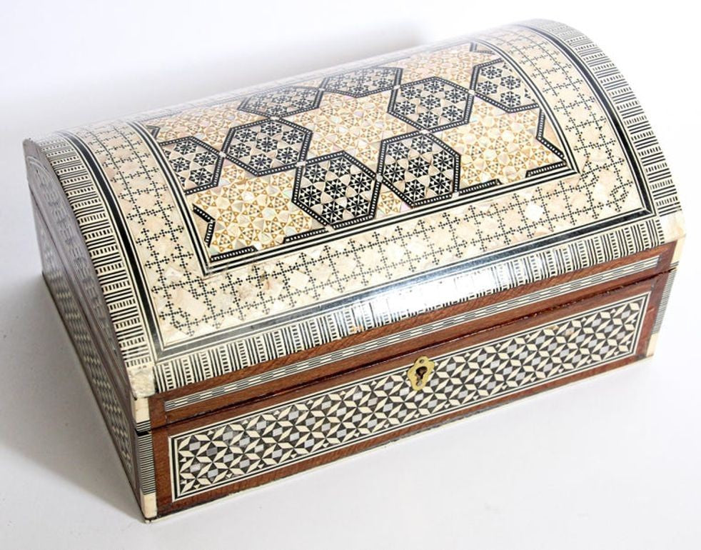 Handcrafted Middle Eastern Sadeli Jewelry Box