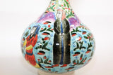 Turkish Ottoman Scene Polychrome Hand Painted Ceramic Vase Kutahya