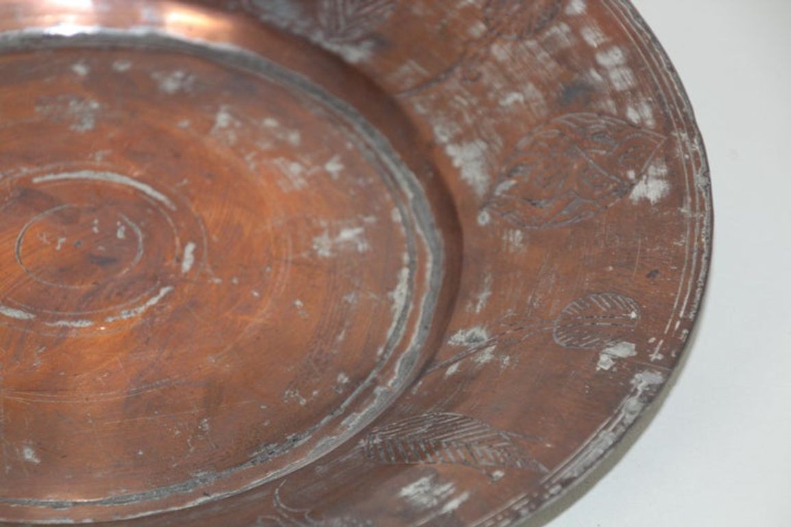 Antique Turkish Ottoman Metal Tinned Copper Vessel Islamic Moorish Style
